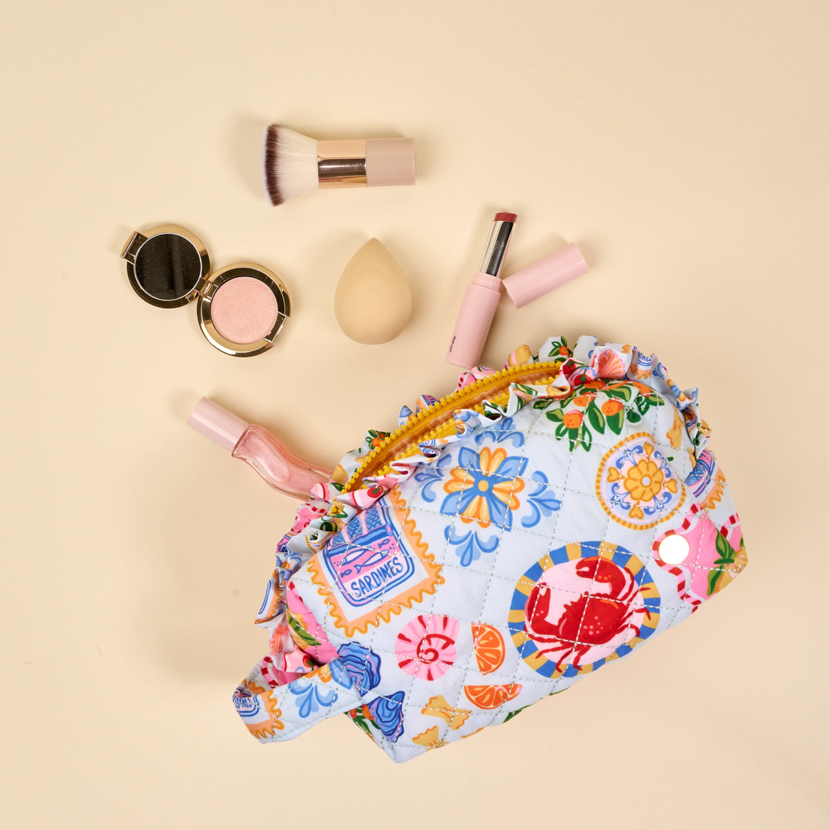 Ciao Bella Essentials Quilted Cosmetic Pouch