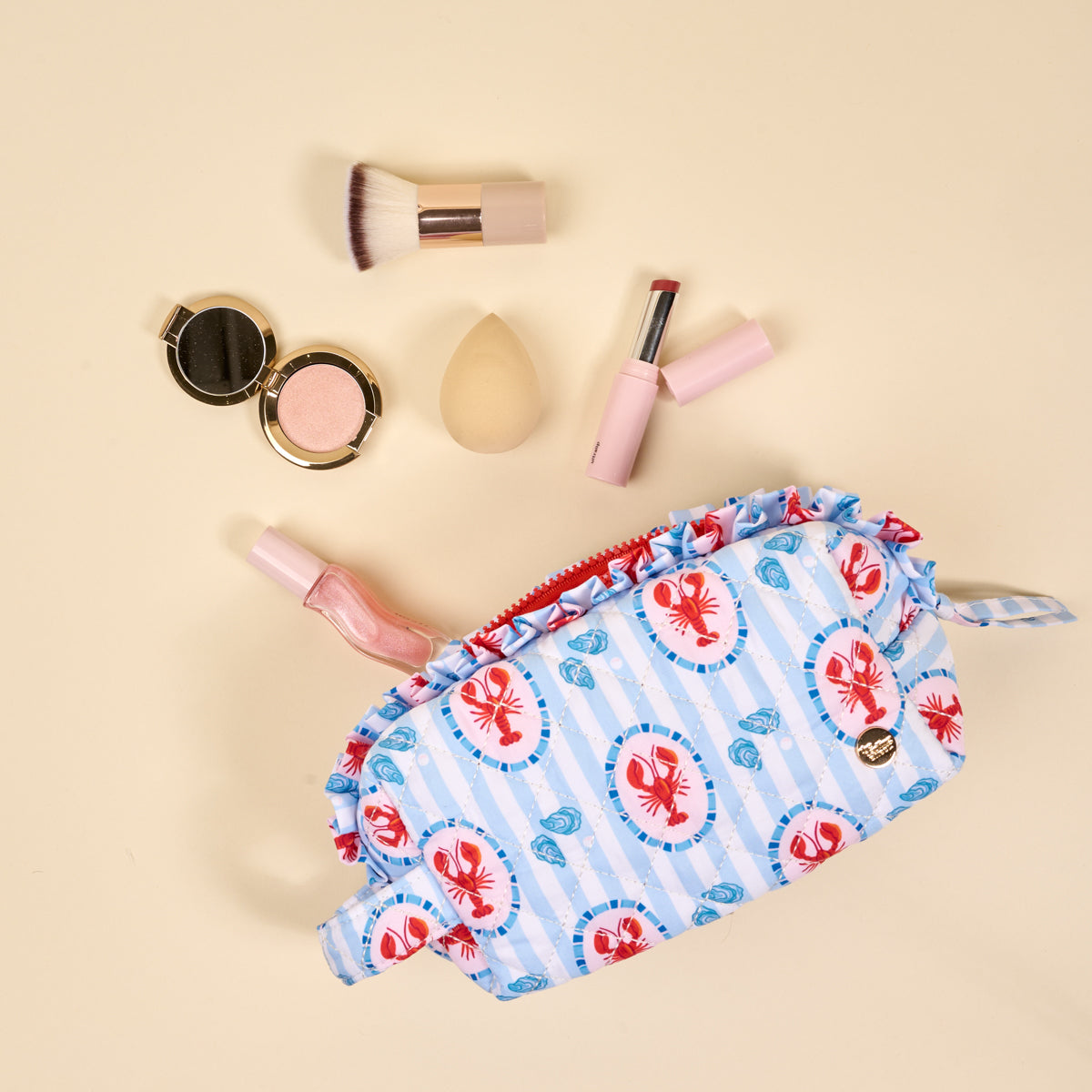 Harbor House Essentials Quilted Cosmetic Pouch