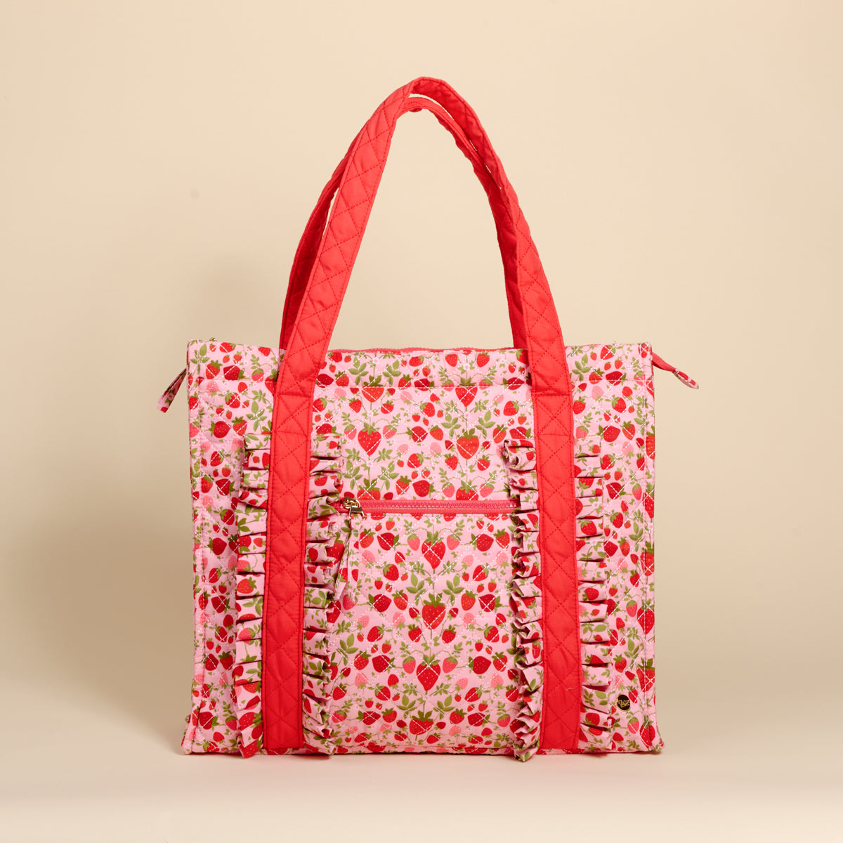 Strawberry Fields The Everyday Quilted Tote Bag