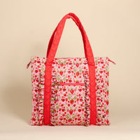 Strawberry Fields The Everyday Quilted Tote Bag