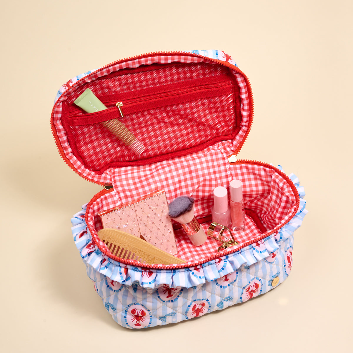 Harbor House Glam & Go Quilted Cosmetic Bag