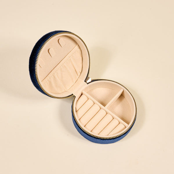 Lobster Round Velvet Jewelry Case