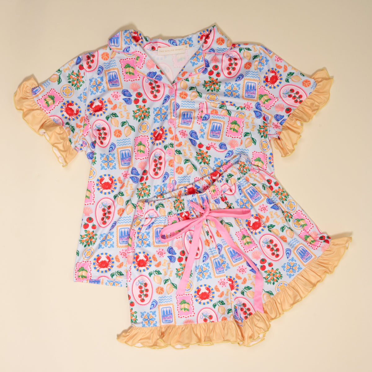 Ciao Bella Slumber Party Pajama Shorts Set