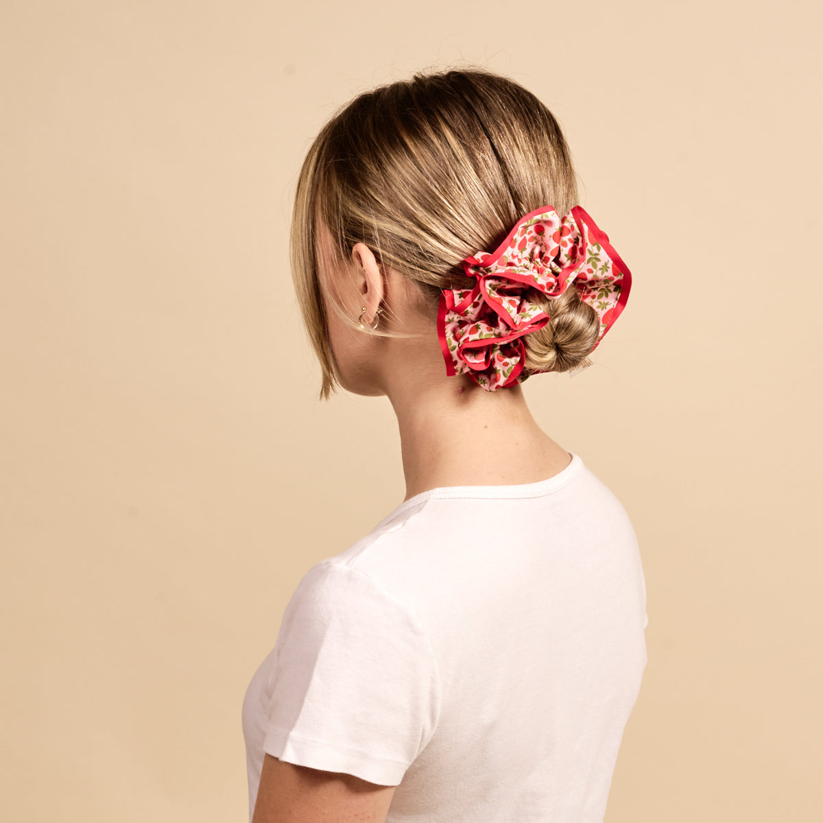 Strawberry Fields Ruffle Up Scrunchie
