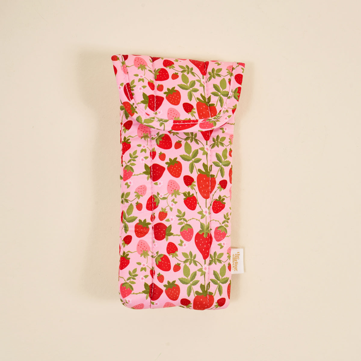Strawberry Fields Puffy Sunglasses Case