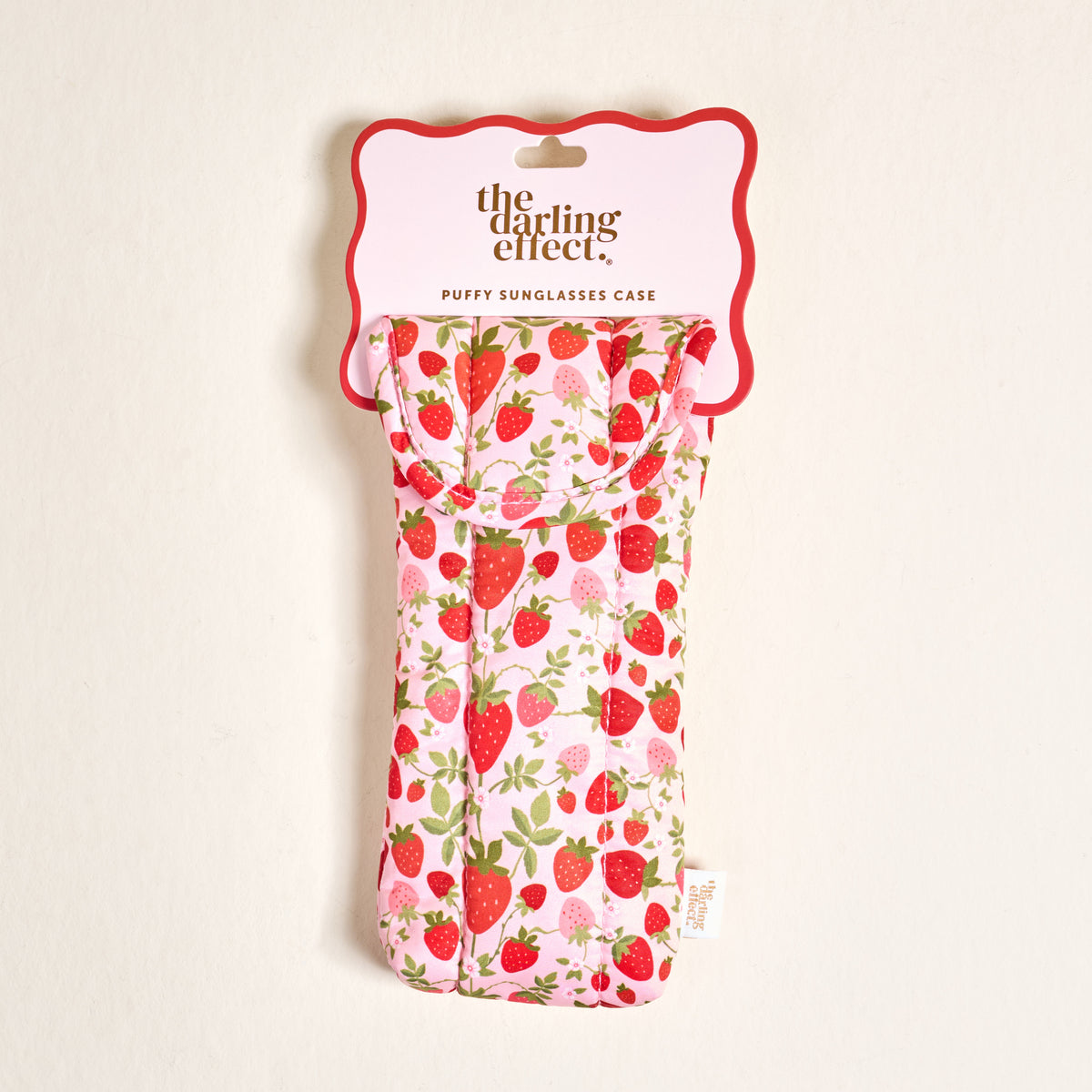 Strawberry Fields Puffy Sunglasses Case