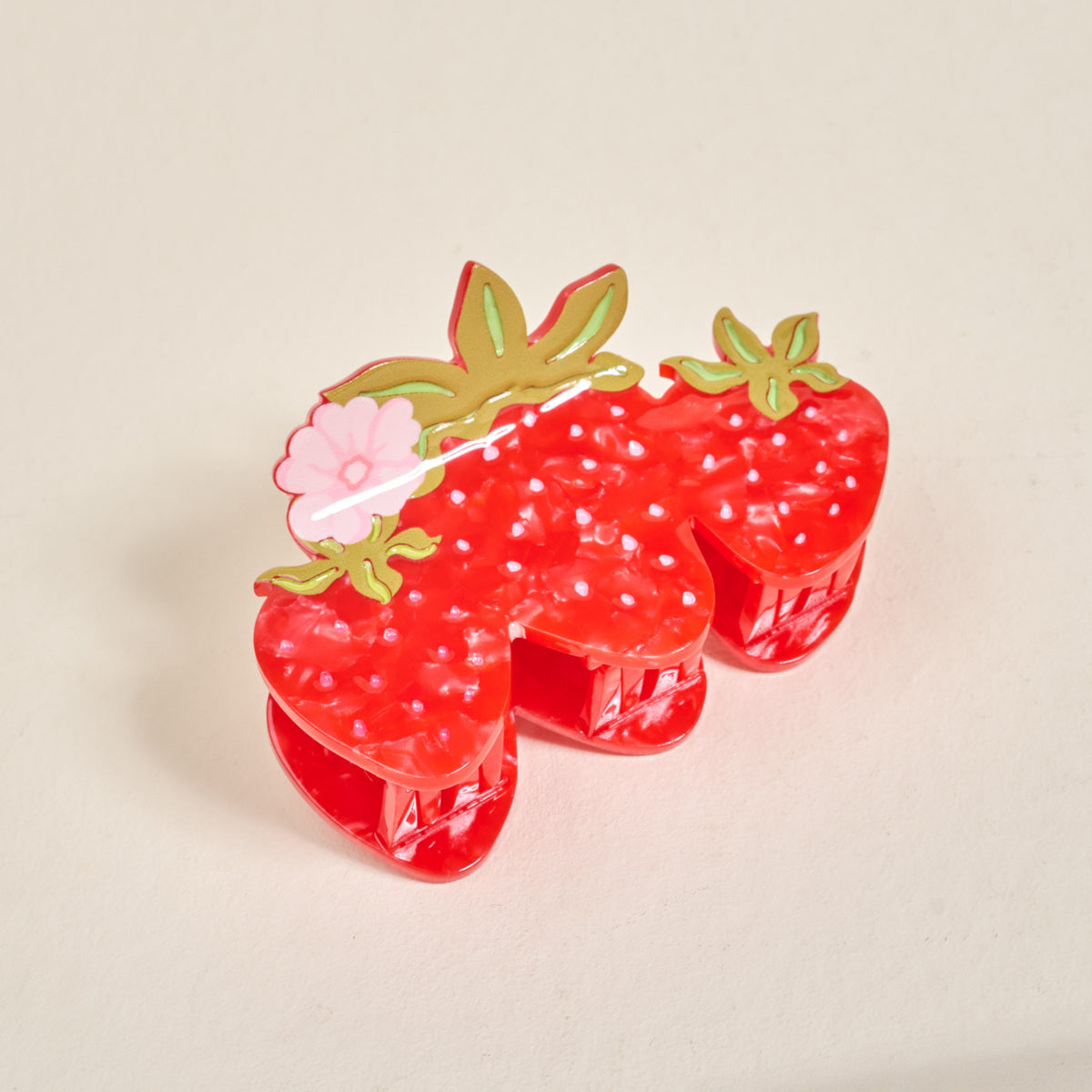 Strawberry Patch Shape Up Claw Clip