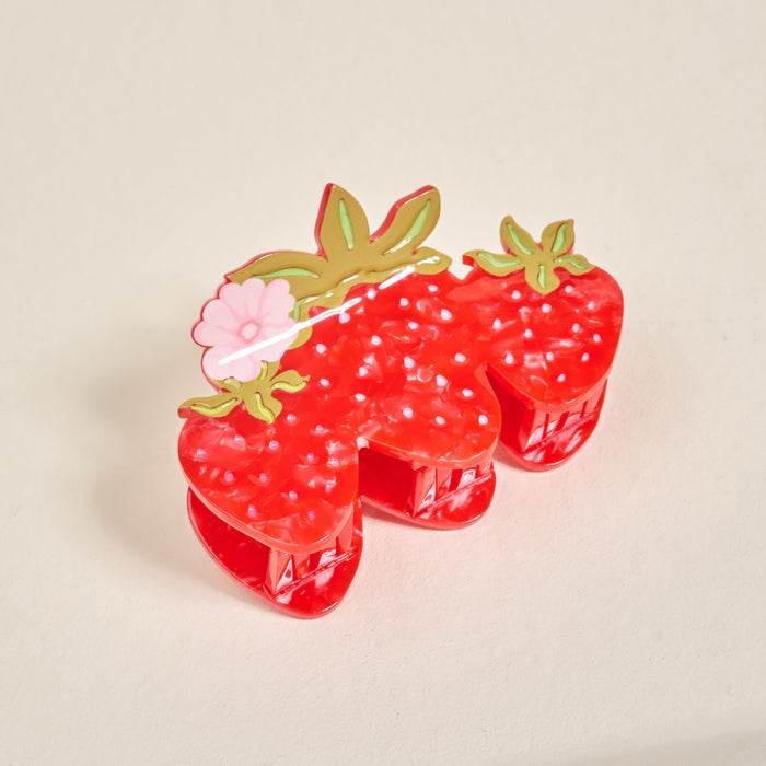 Strawberry Patch Shape Up Claw Clip