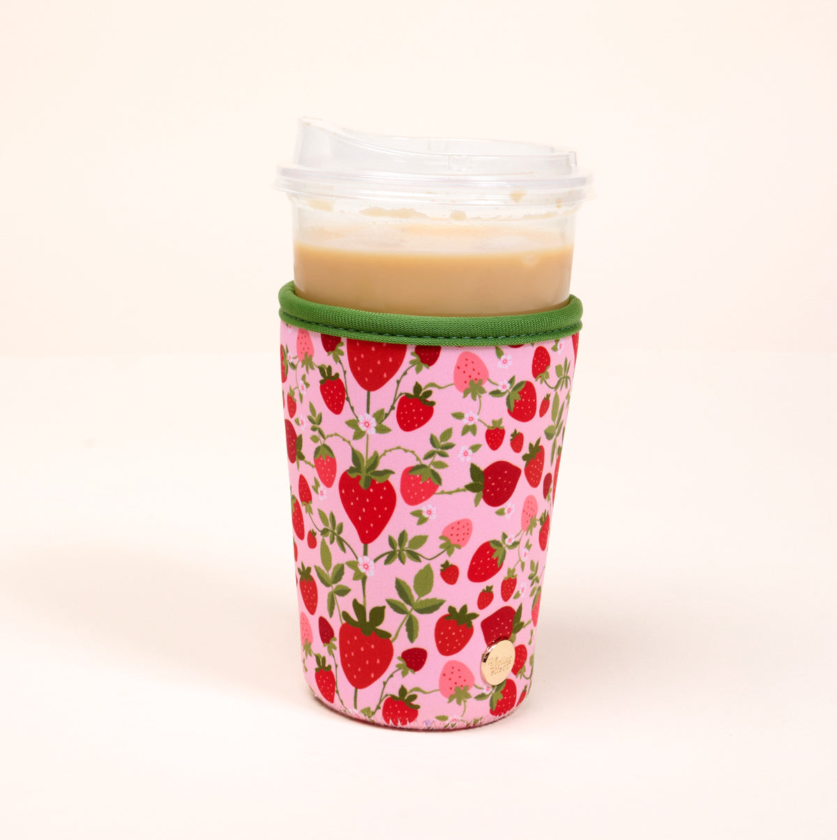 Large-Strawberry Fields Sip Savvy Drink Sleeve