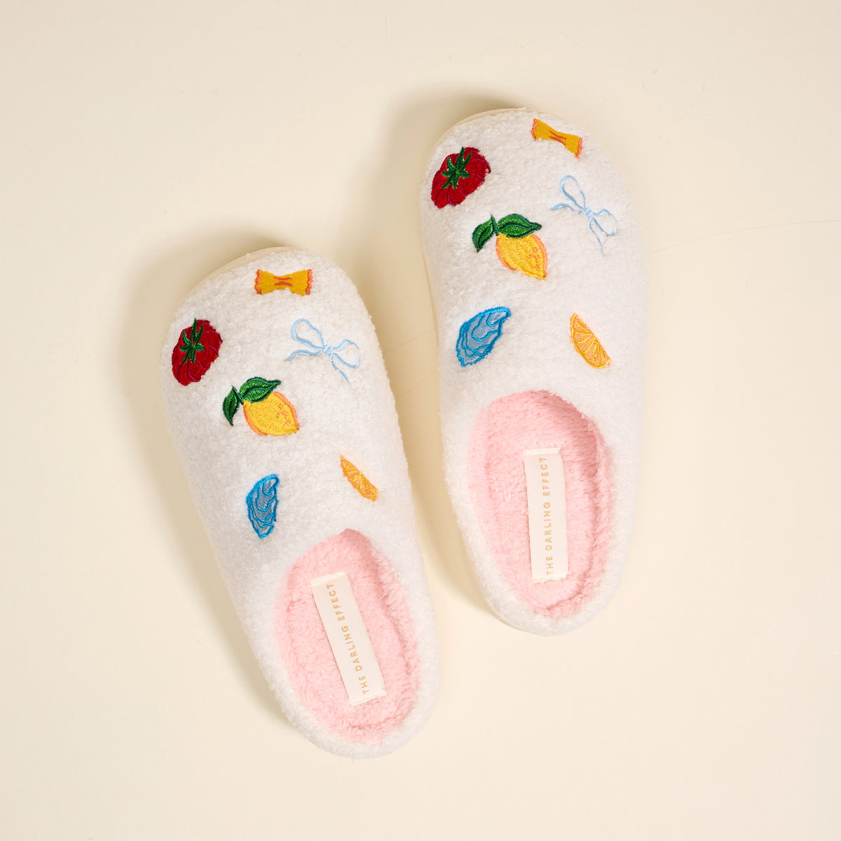 Italian Summer Fuzzy Slippers