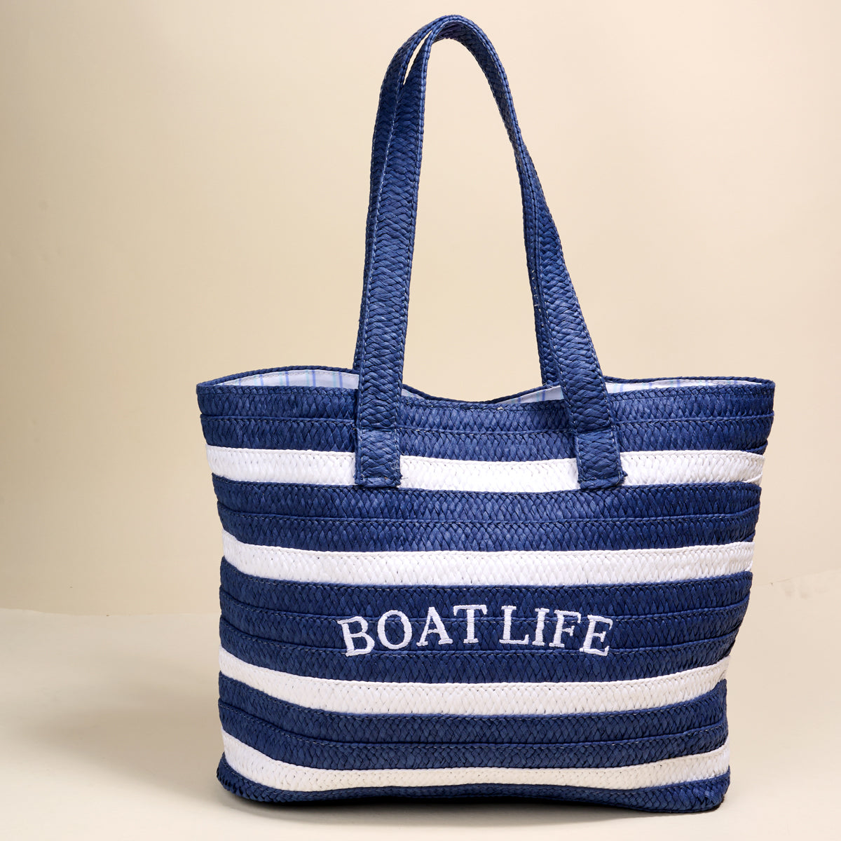 Boat Life Straw & Sun Tote
