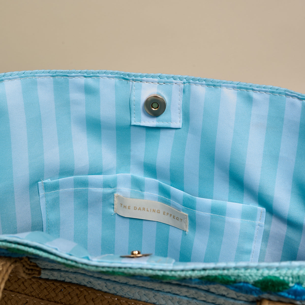 Coastal Breeze Straw & Sun Tote