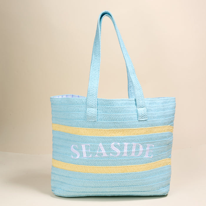 Seaside Straw & Sun Tote