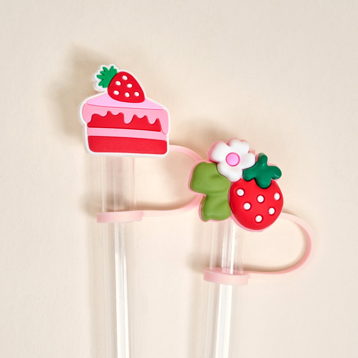 Strawberry Shortcake Straw Topper Set