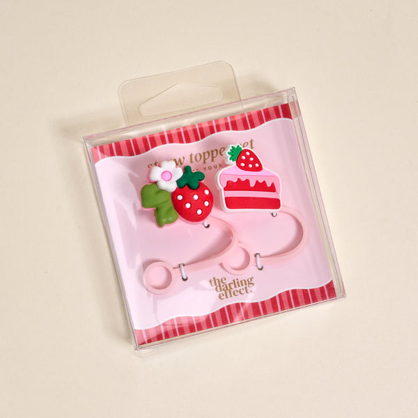 Strawberry Shortcake Straw Topper Set