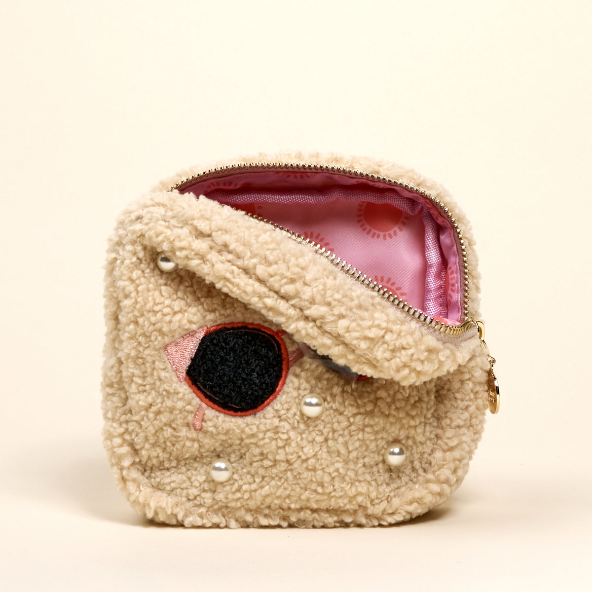 Square Sunglasses Teddy Pouch