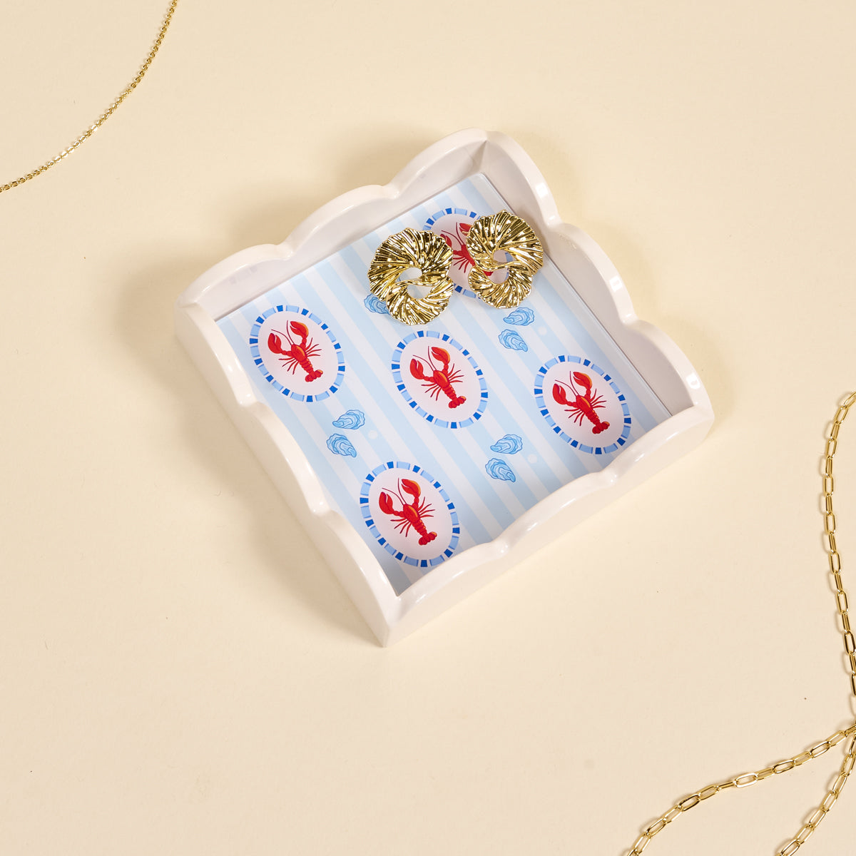 Harbor House Scallop Trinket Tray