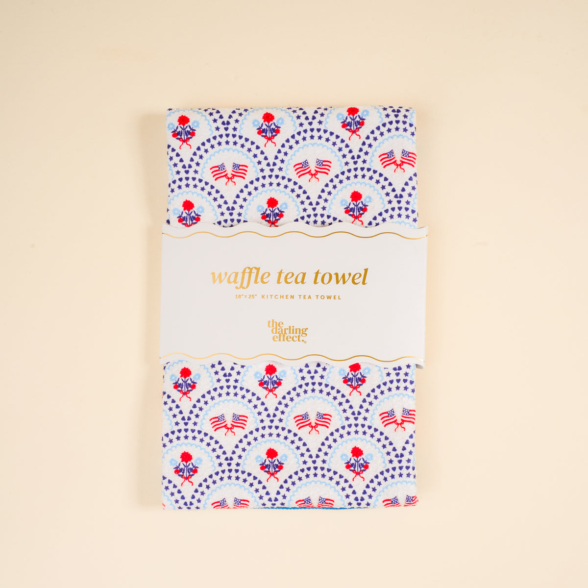 All-American Darling Waffle Tea Towel