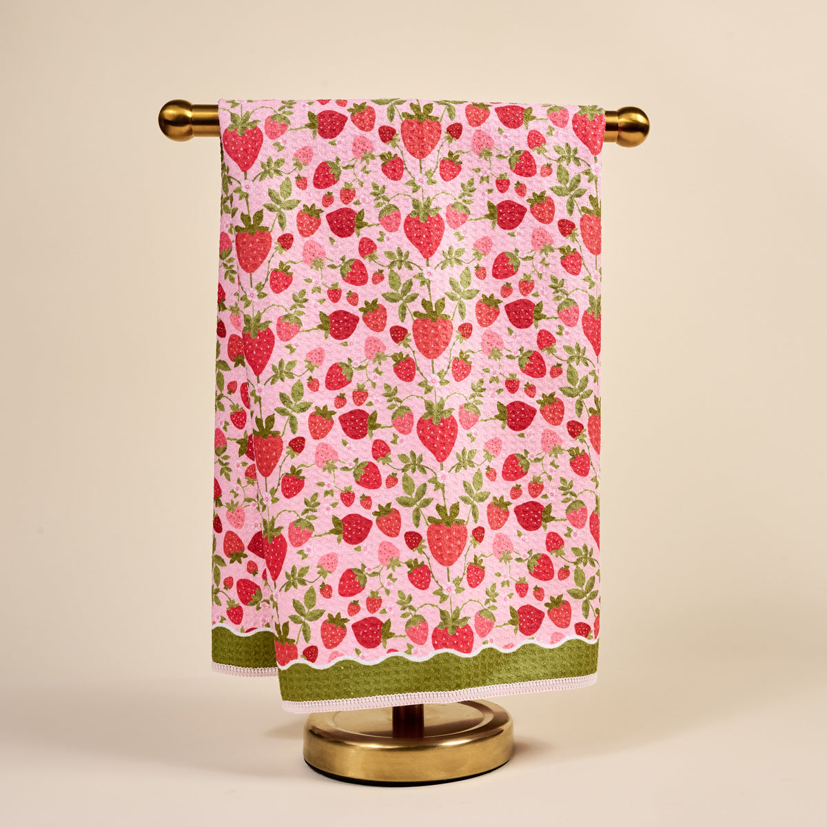 Strawberry Fields Waffle Tea Towel