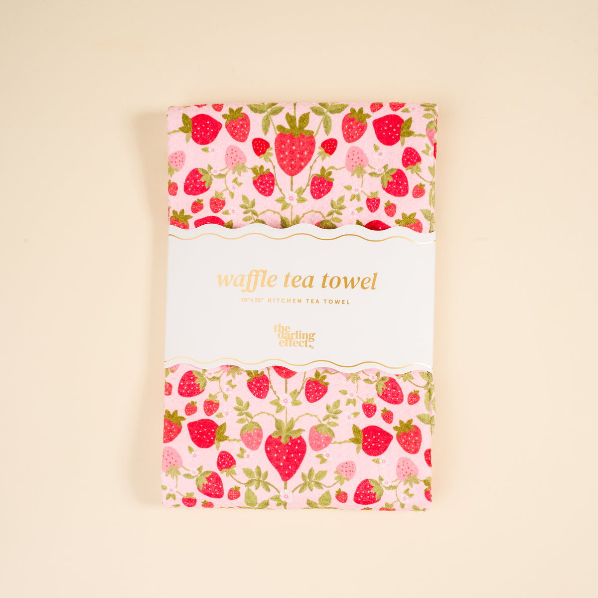 Strawberry Fields Waffle Tea Towel