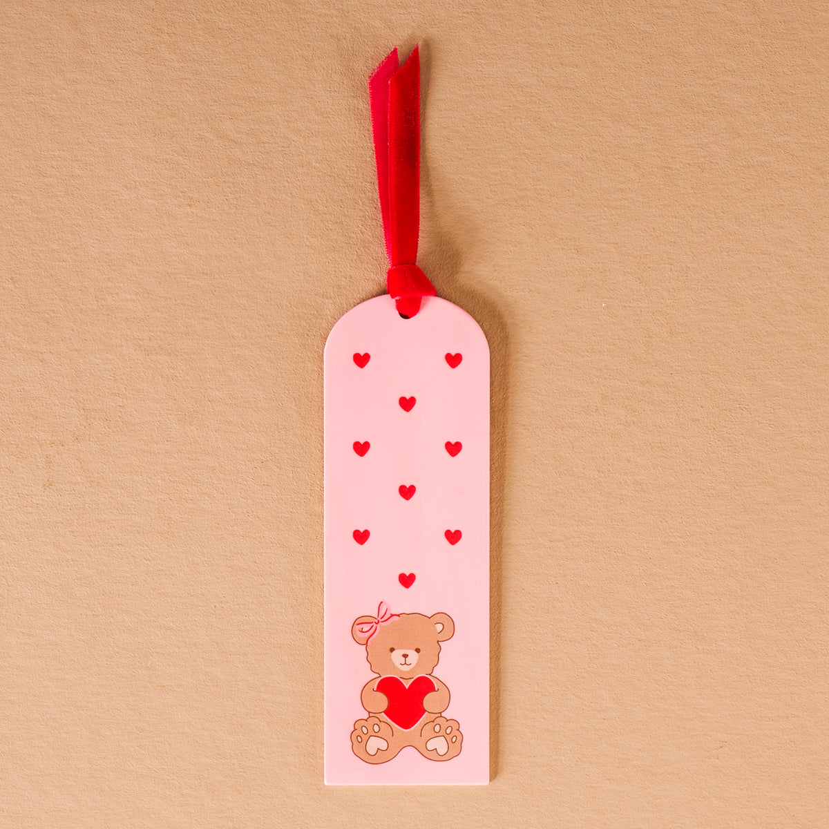 Teddy Bear Hugs Acrylic Bookmark