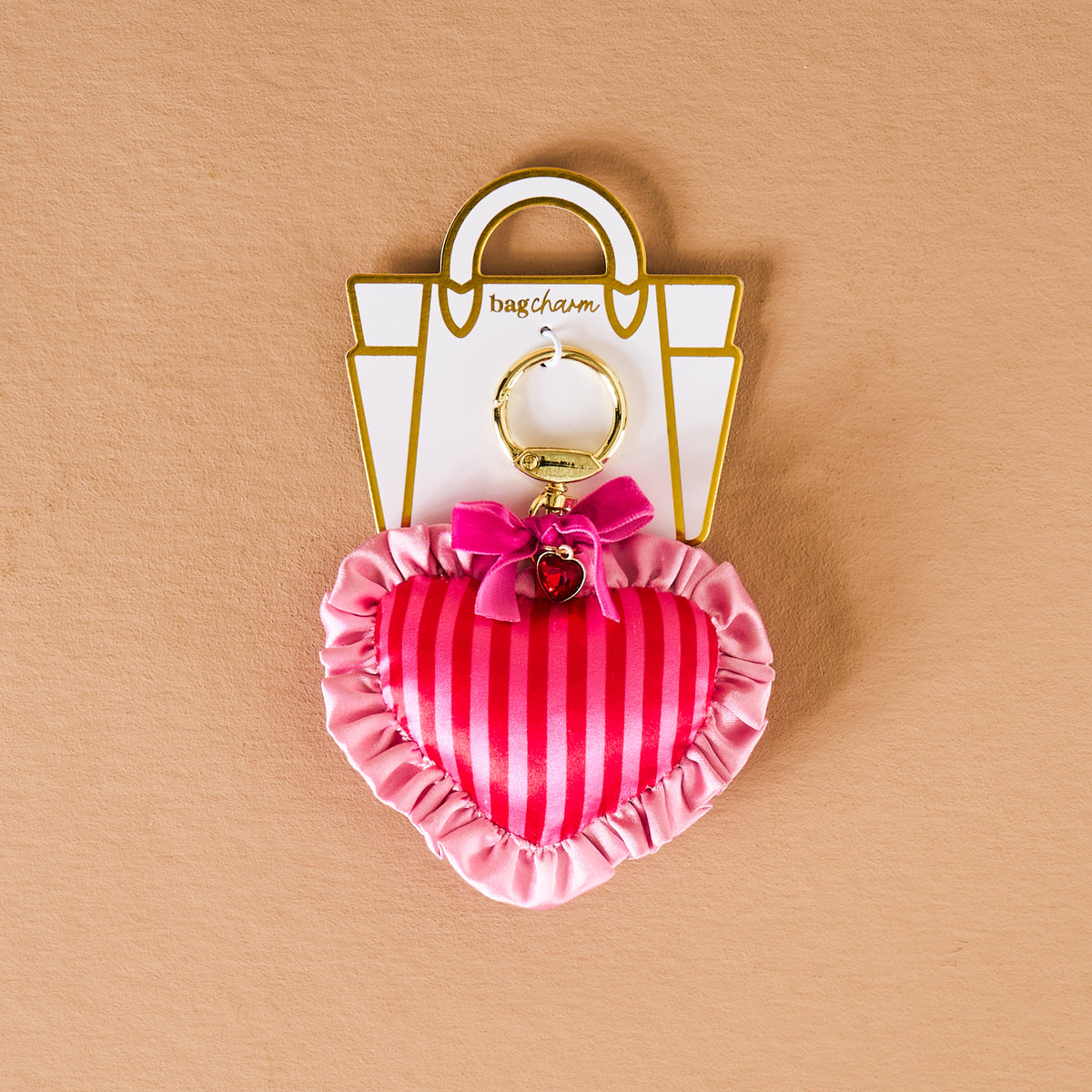 Heartthrob Puffy Heart Bag Charm