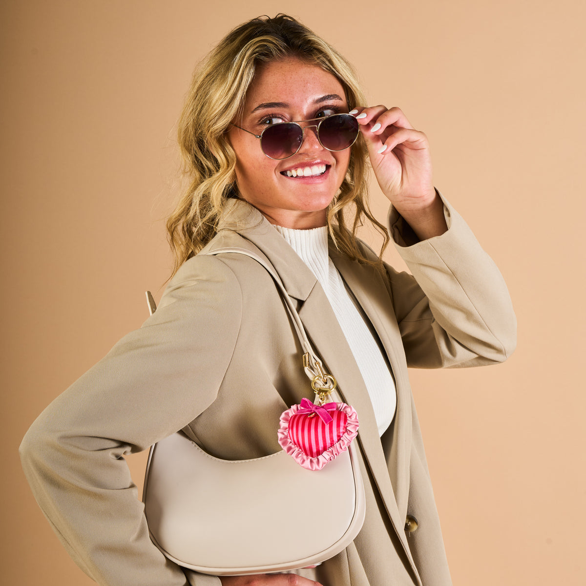 Heartthrob Puffy Heart Bag Charm