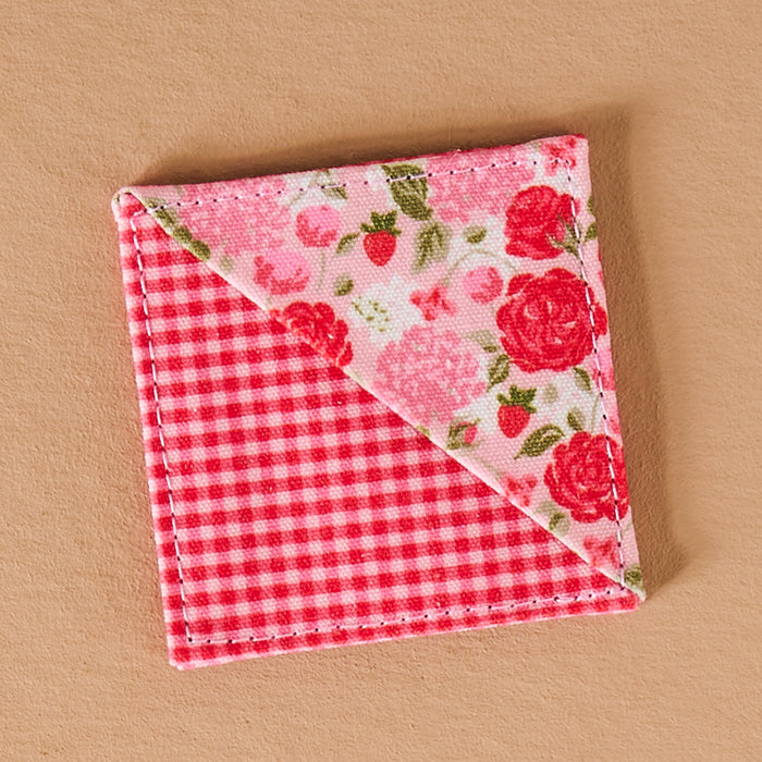 Rose Garden Corner Keeper Fabric Bookmark