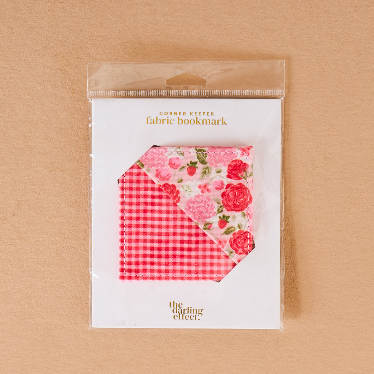 Rose Garden Corner Keeper Fabric Bookmark