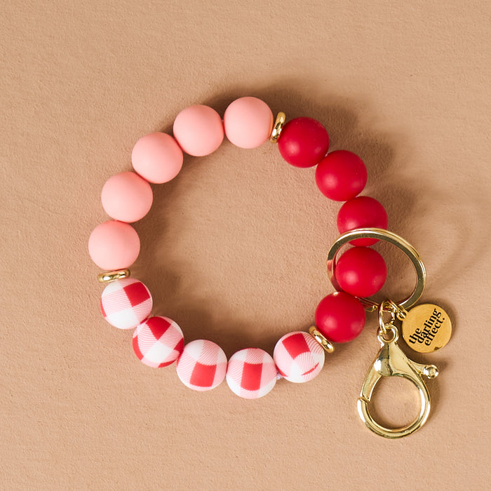 Cutie Pie Plaid Hands-Free Keychain Wristlet