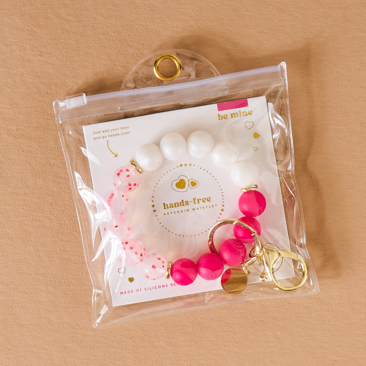 Be Mine Hands-Free Keychain Wristlet