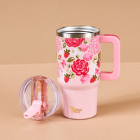 Rose Garden 20 oz Lifestyle Flip Straw Tumbler