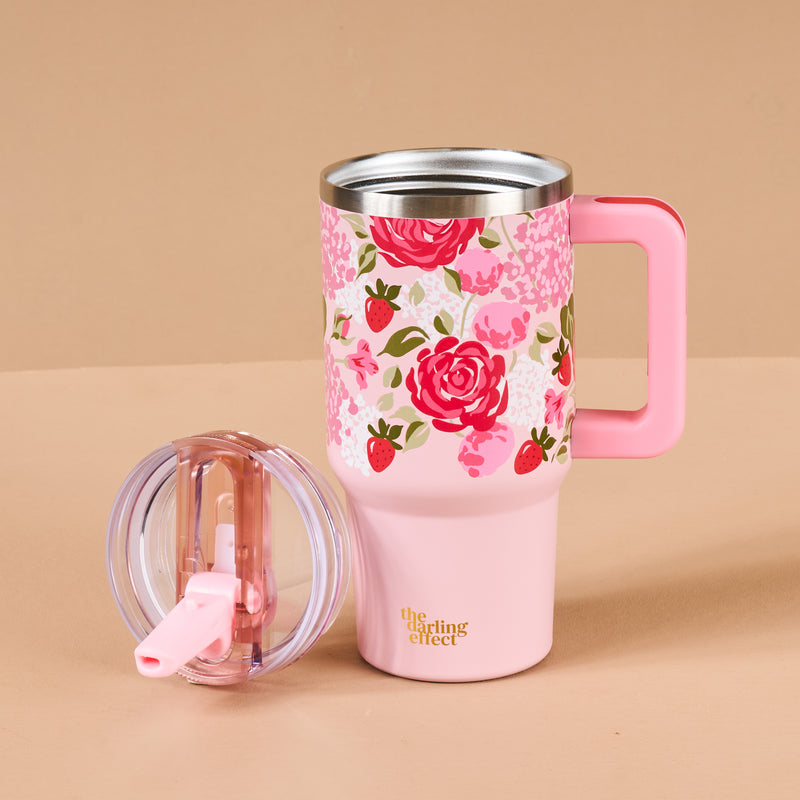 Rose Garden 20 oz Lifestyle Flip Straw Tumbler