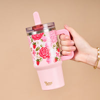 Rose Garden 20 oz Lifestyle Flip Straw Tumbler