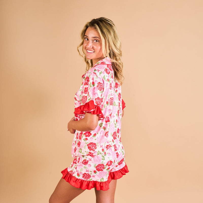 Rose Garden Slumber Party Pajama Shorts Set – The Darling Effect