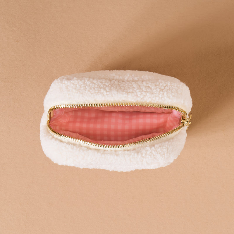 Square Lovely Bow Teddy Pouch