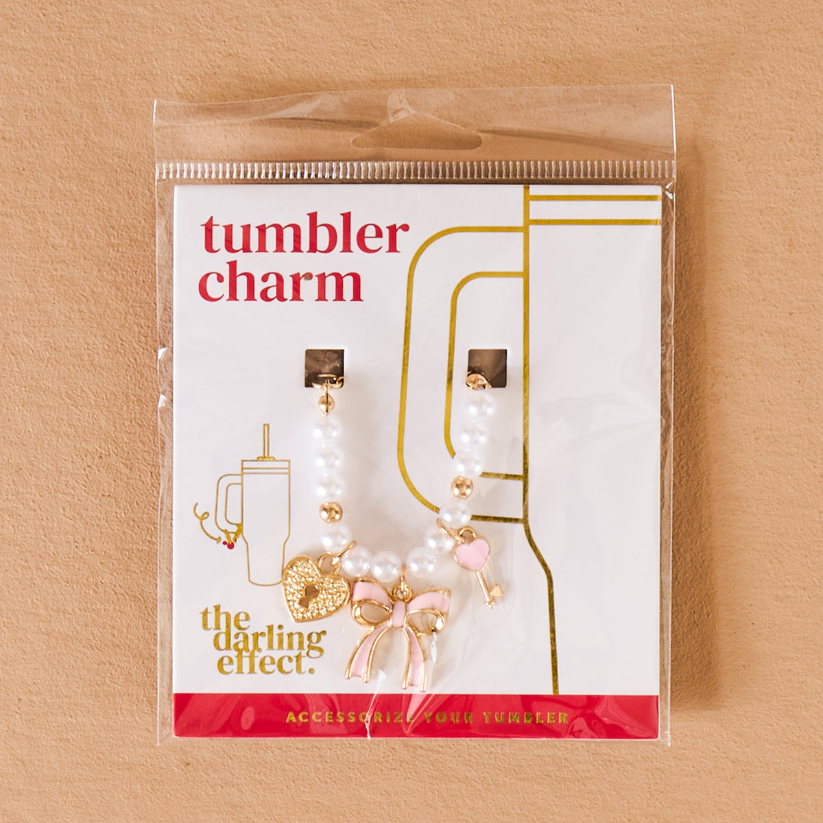 Love Locked Tumbler Charm