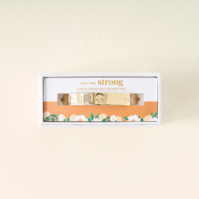 You Are Strong Cuff Bracelet