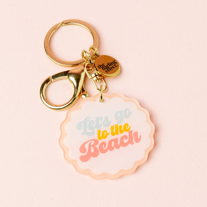 Let's Go to the Beach Acrylic Keychain