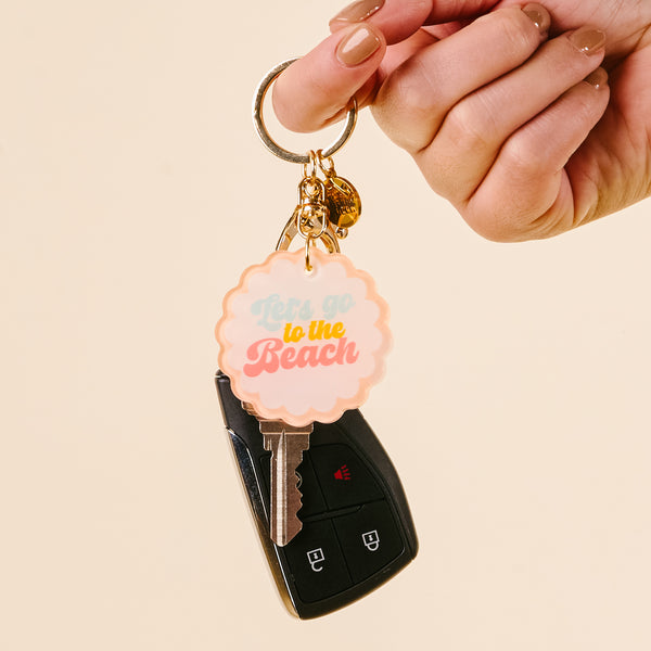 Let's Go to the Beach Acrylic Keychain