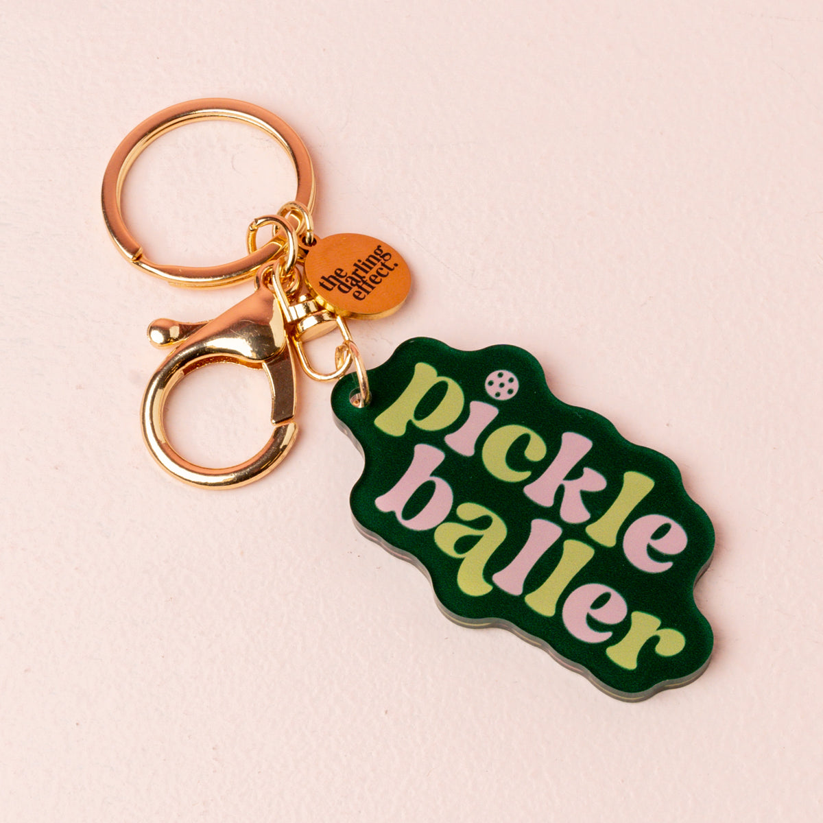 Pickleballer Acrylic Keychain