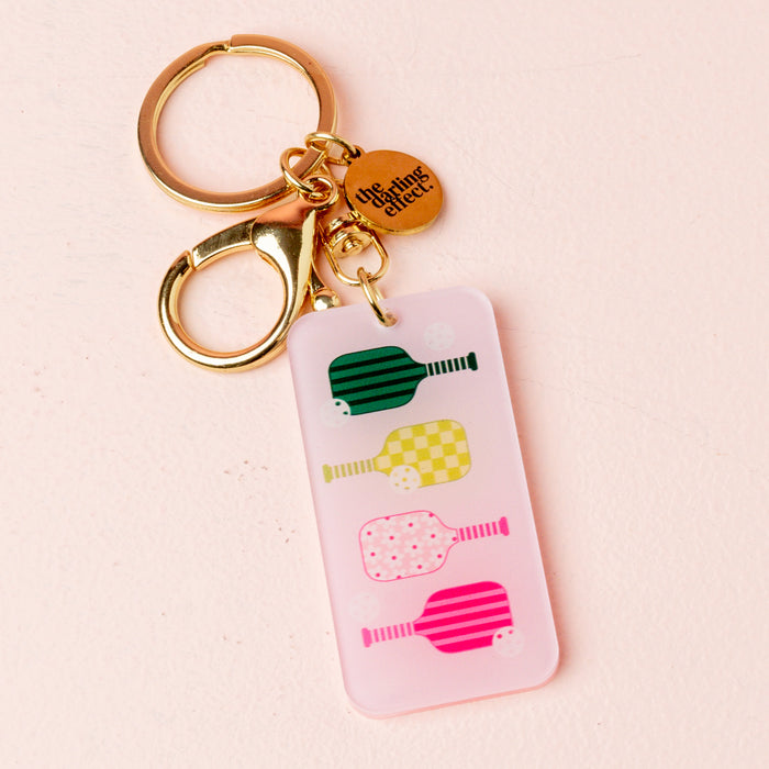 Pickleball Paddles Acrylic Keychain