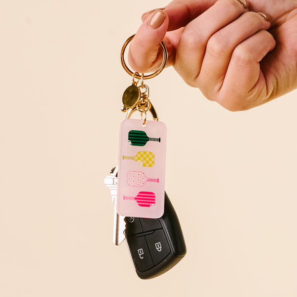 Pickleball Paddles Acrylic Keychain