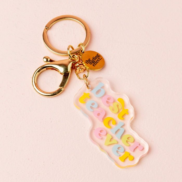 Best Teacher Ever Acrylic Keychain