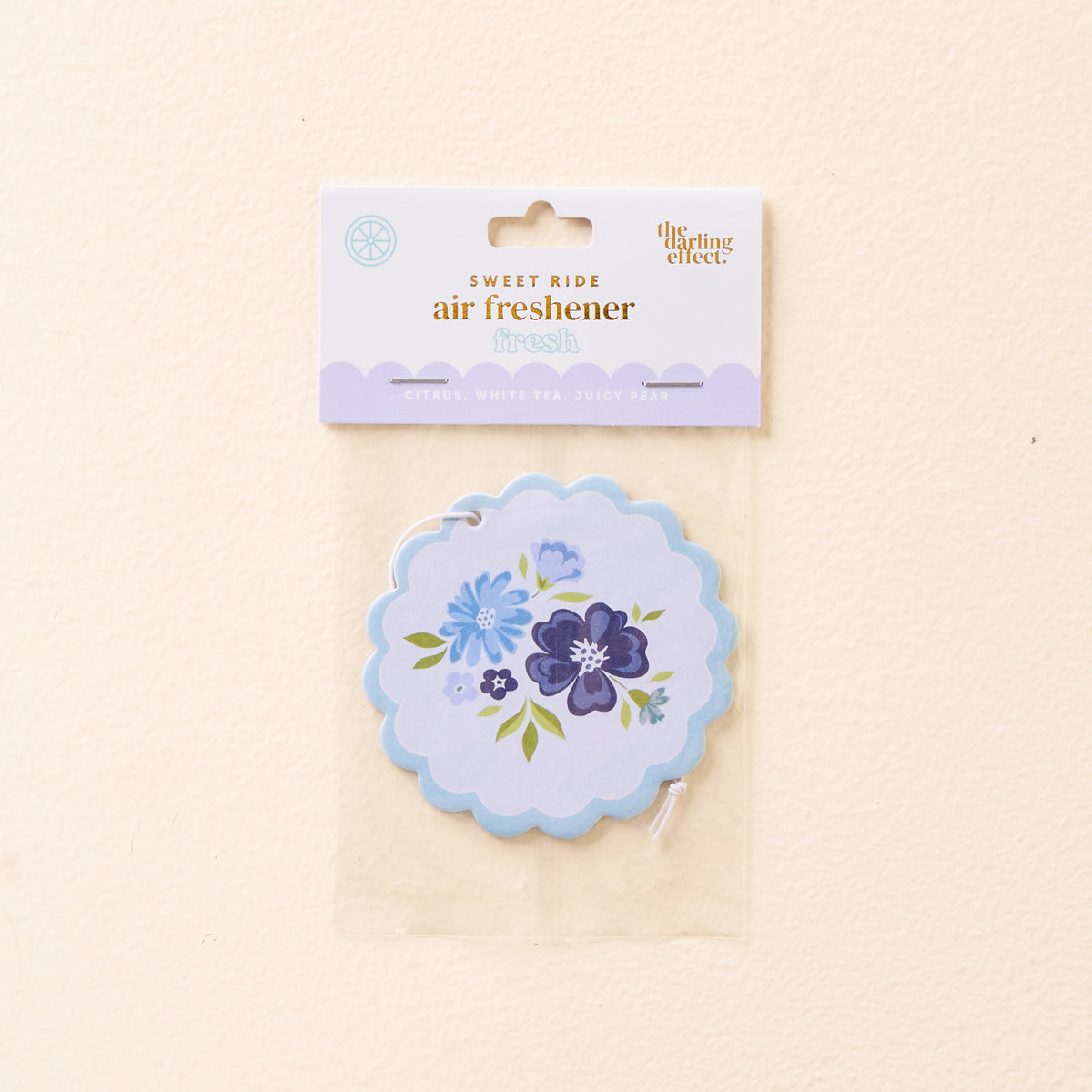 Dainty Floral Navy Sweet Ride Car Air Freshener