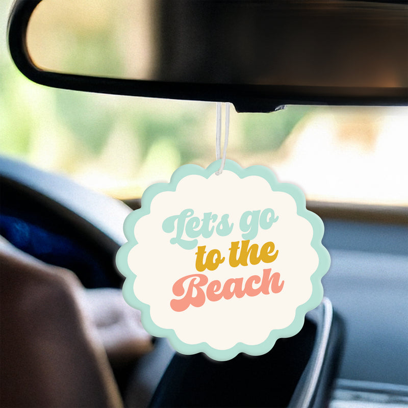 Let's Go to the Beach Sweet Ride Car Air Freshener