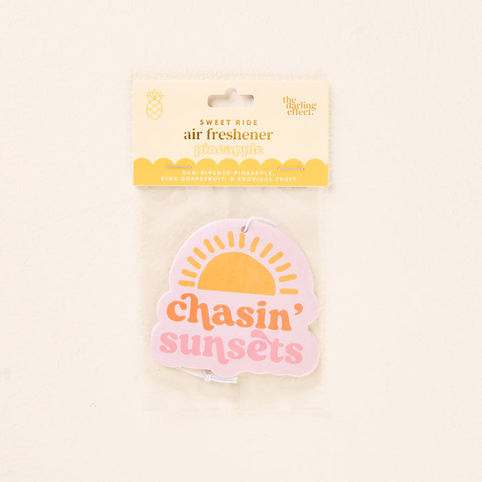 Chasin' Sunsets Sweet Ride Car Air Freshener