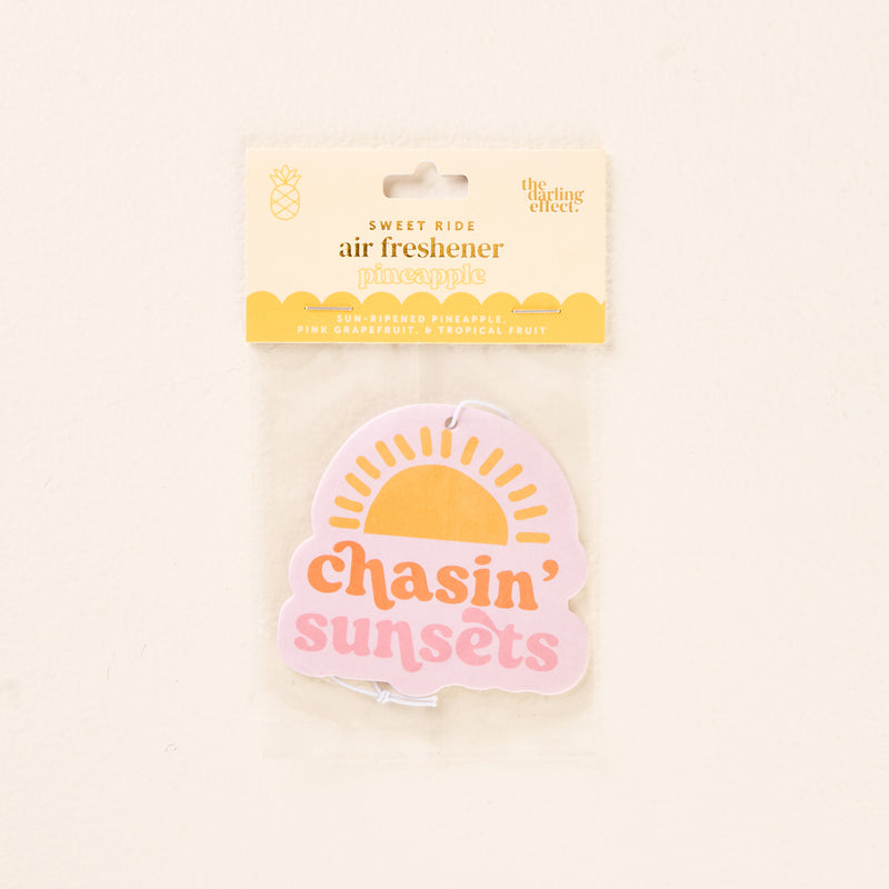 Chasin' Sunsets Sweet Ride Car Air Freshener