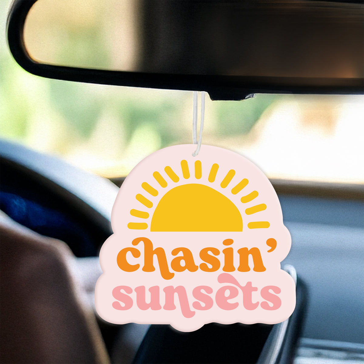 Chasin' Sunsets Sweet Ride Car Air Freshener