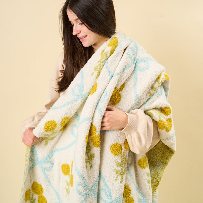 Marigold Lane Blue Cozy Dreams Luxe Blanket